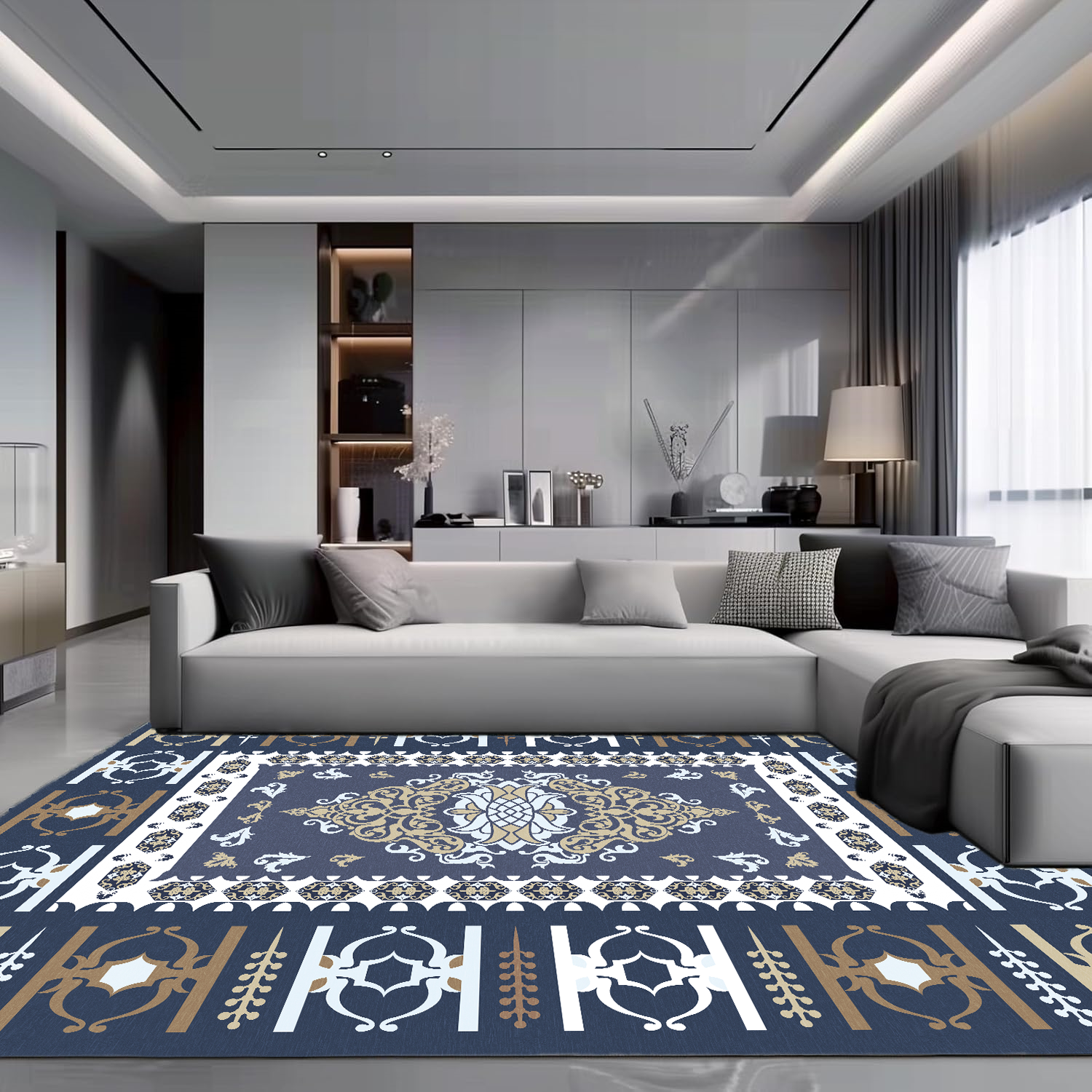 波斯纹02硅藻泥吸水地垫防滑速干地垫厨房卫生间洗手间地垫脚垫