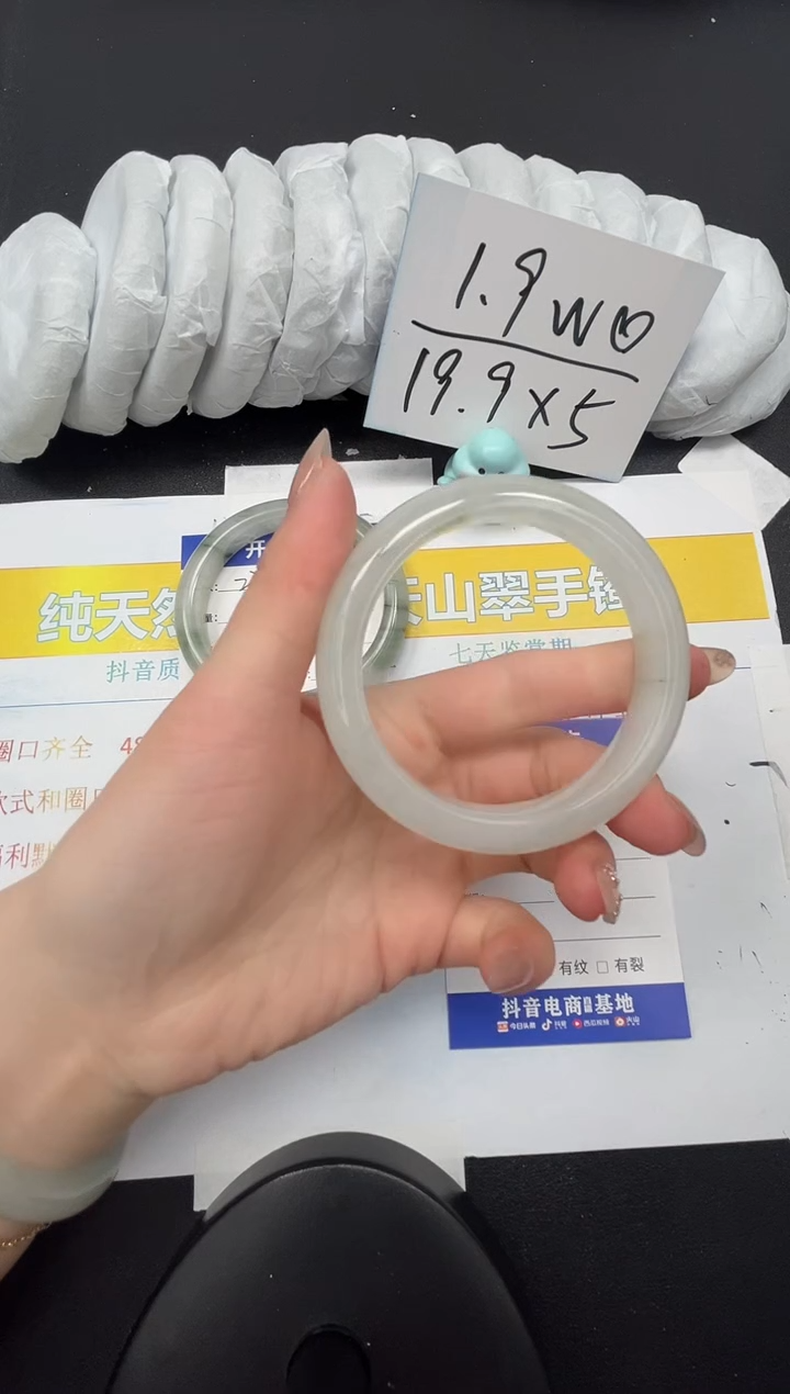 【闪购商品】石英质玉手镯合金236-58.6