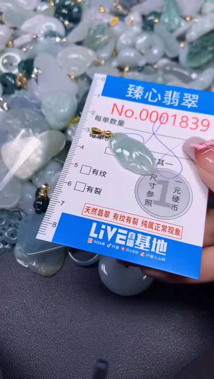 【闪购商品】翡翠颈饰未镶嵌含绳0001839