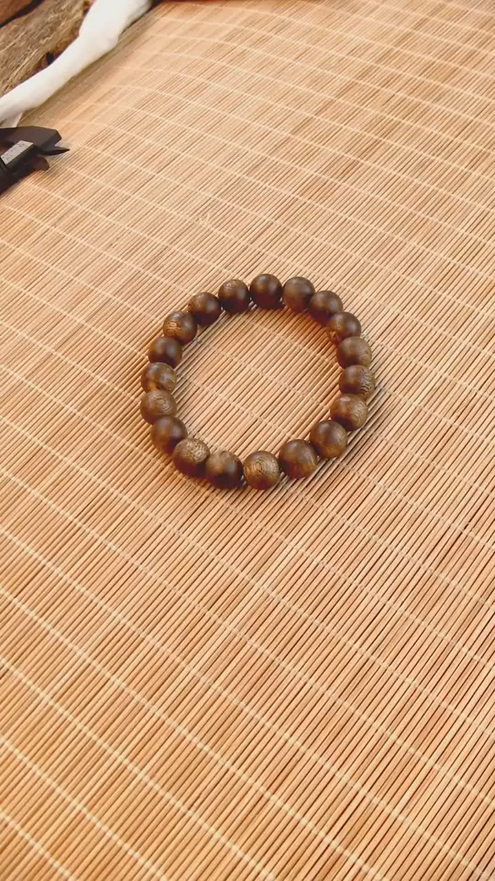【闪购商品】沉香手串海南莺歌绿奇楠卡11圆珠手串
