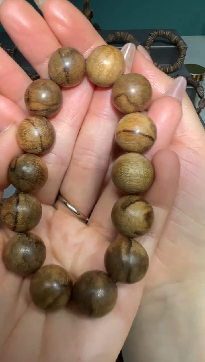 【闪购商品】沉香手串菩萨棋金丝标准1.6手串20克