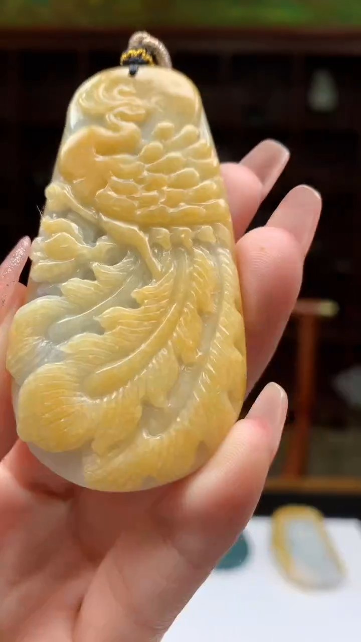 【闪购商品】定制翡翠未镶嵌1081ry-毛货挂件8