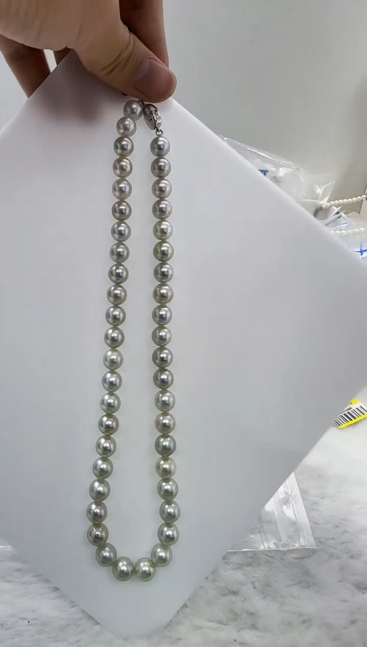 【闪购商品】海水珍珠DA未镶嵌灰珠串9 t512