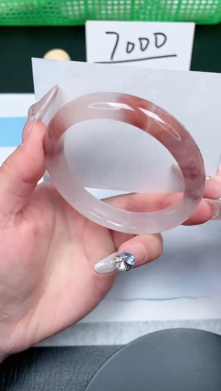 【闪购商品】石英质玉手镯未镶嵌59-58.5