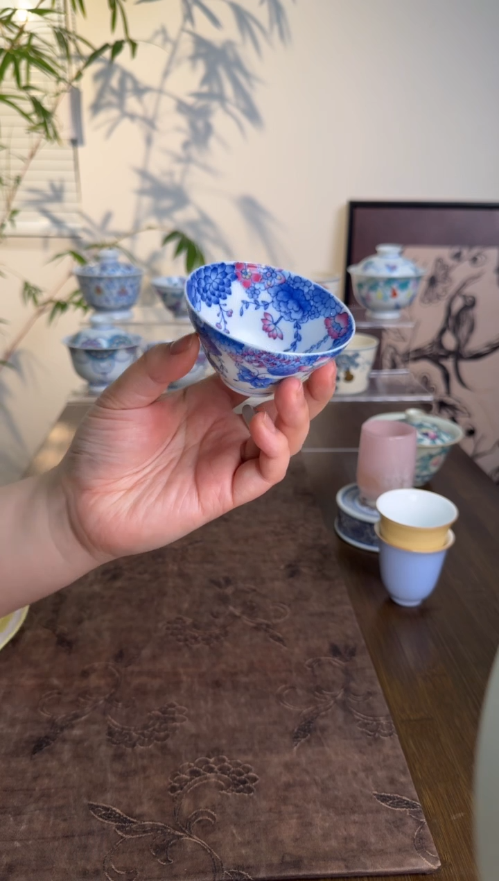 【闪购商品】景德镇斗彩手绘茶杯茶杯