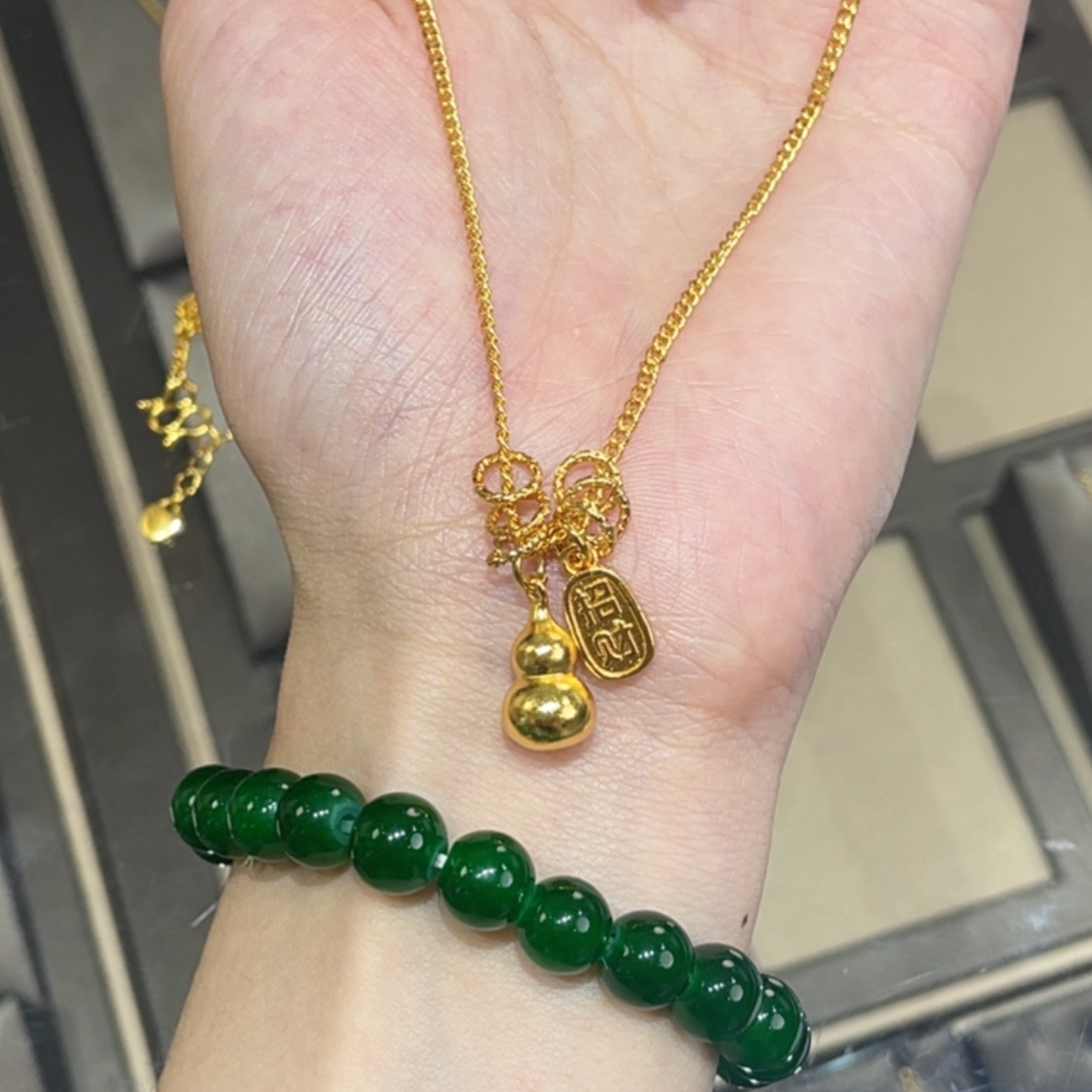 曼总专属-招财福禄葫芦项链