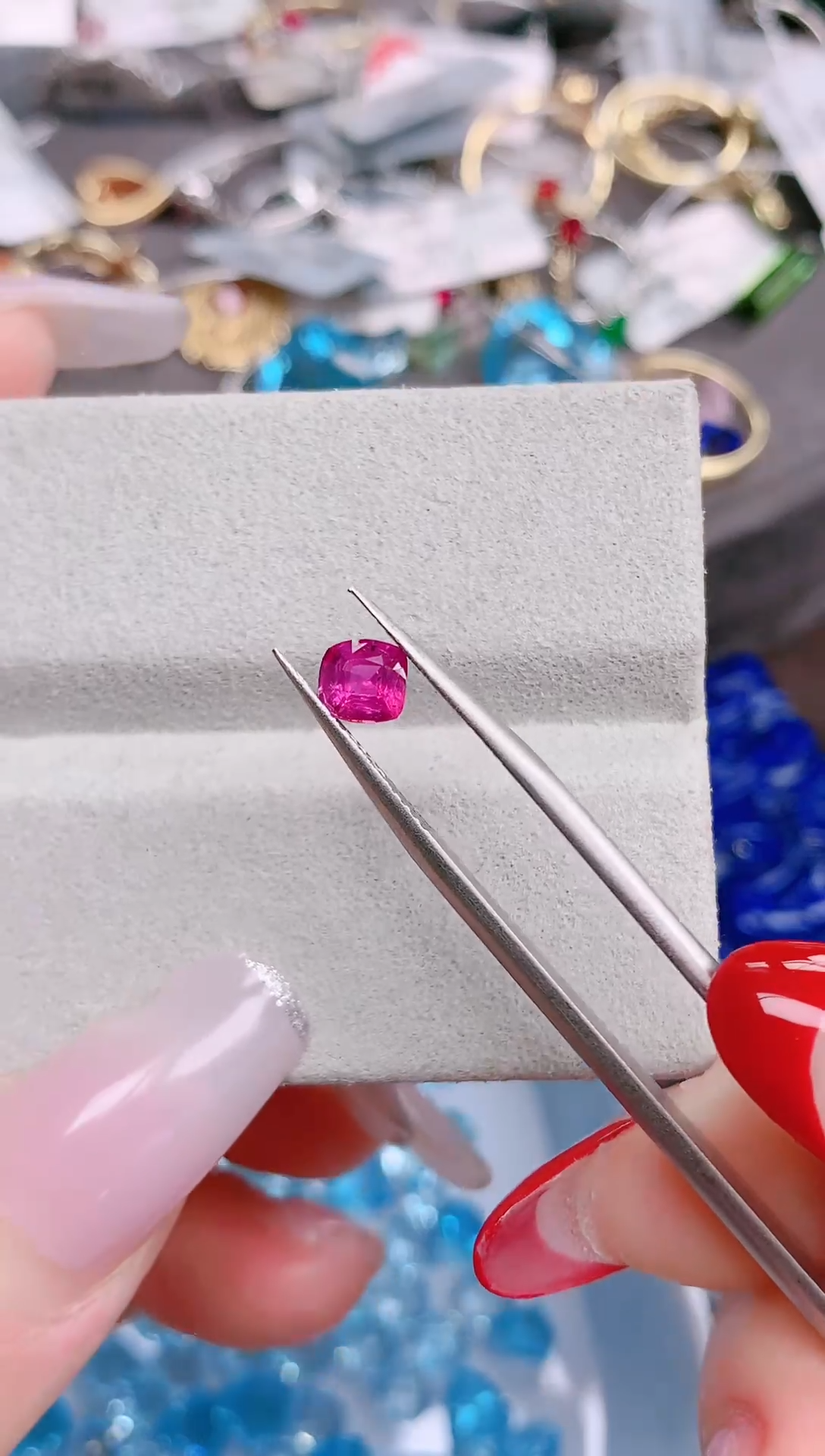 未镶嵌尖晶石珠宝半成品天然0.72ct