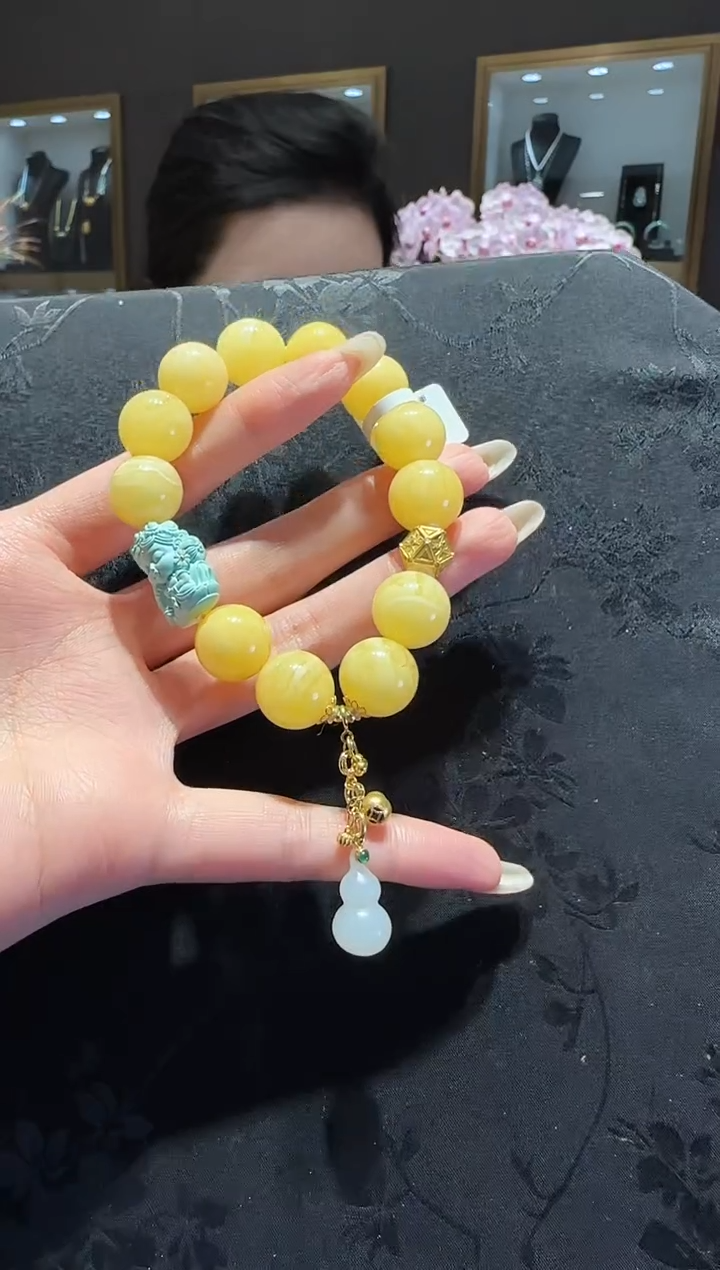 【闪购商品】琥珀手串未镶嵌蜜蜡手串设计款