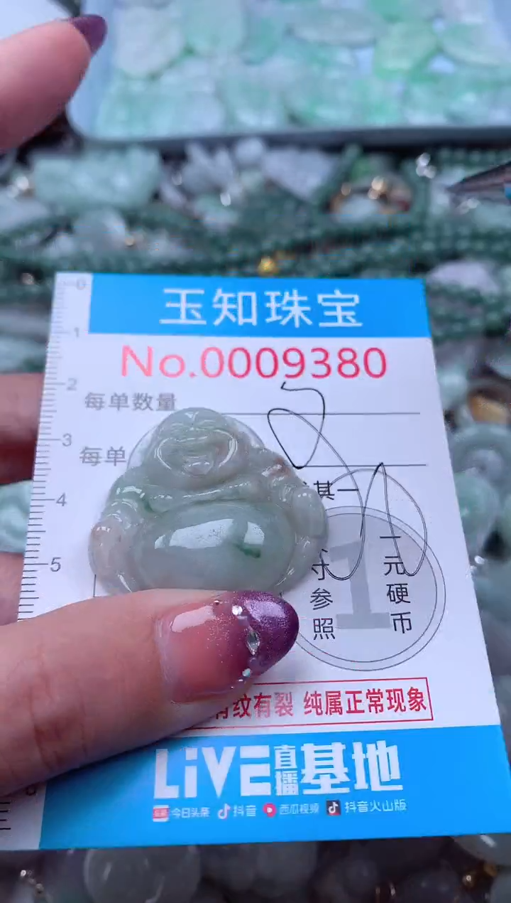 翡翠未镶嵌吊坠(不含链)9380