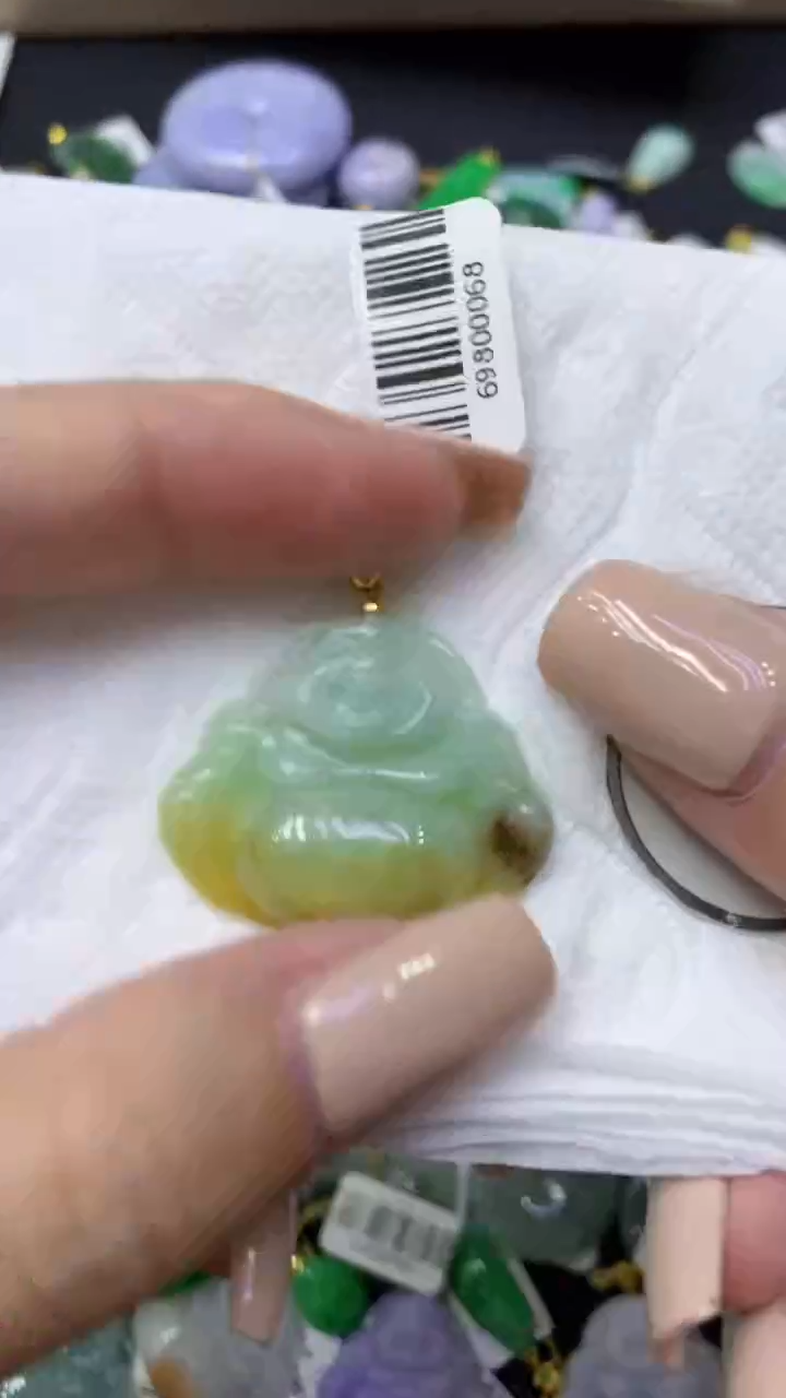 颈饰未镶嵌翡翠天然缅甸翡翠A货