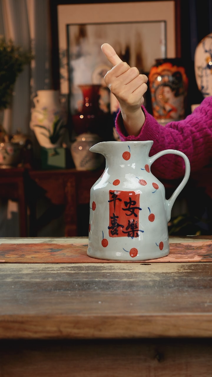 【闪购商品】瓷片景德镇纯手工釉下彩精品花瓶