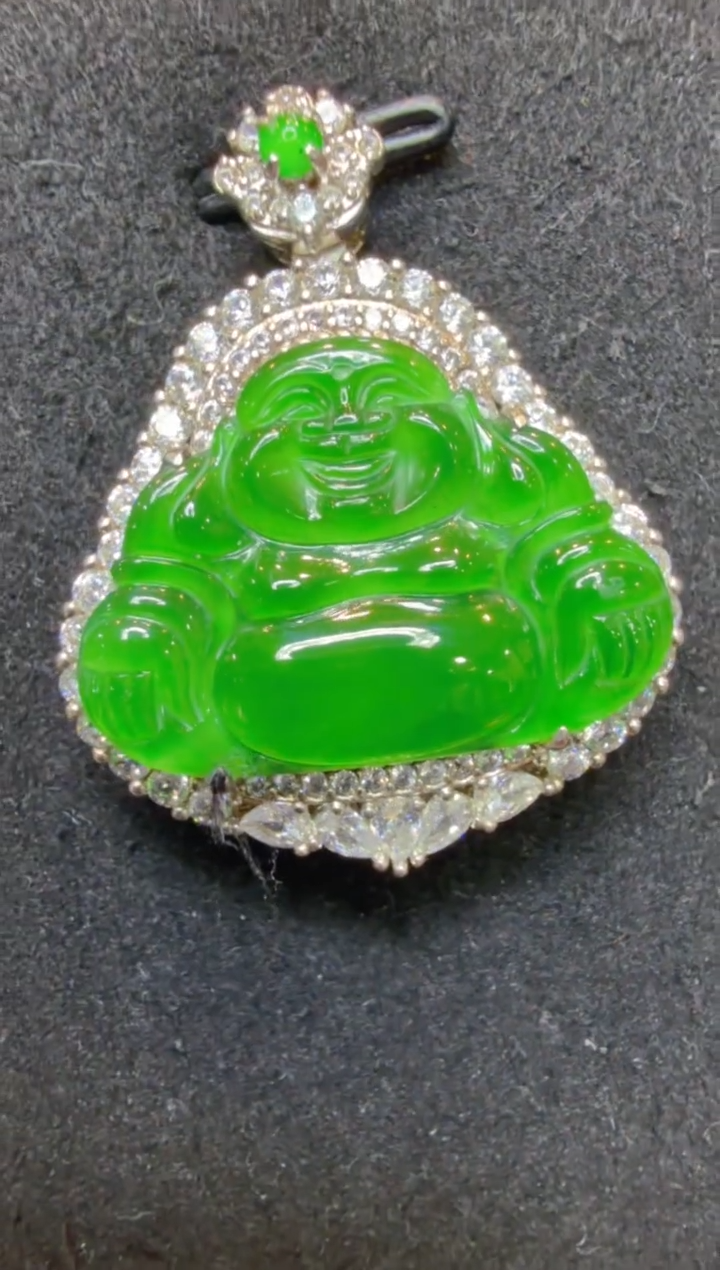 吊坠(不含链)银S925镶嵌翡翠多样性团购发一件