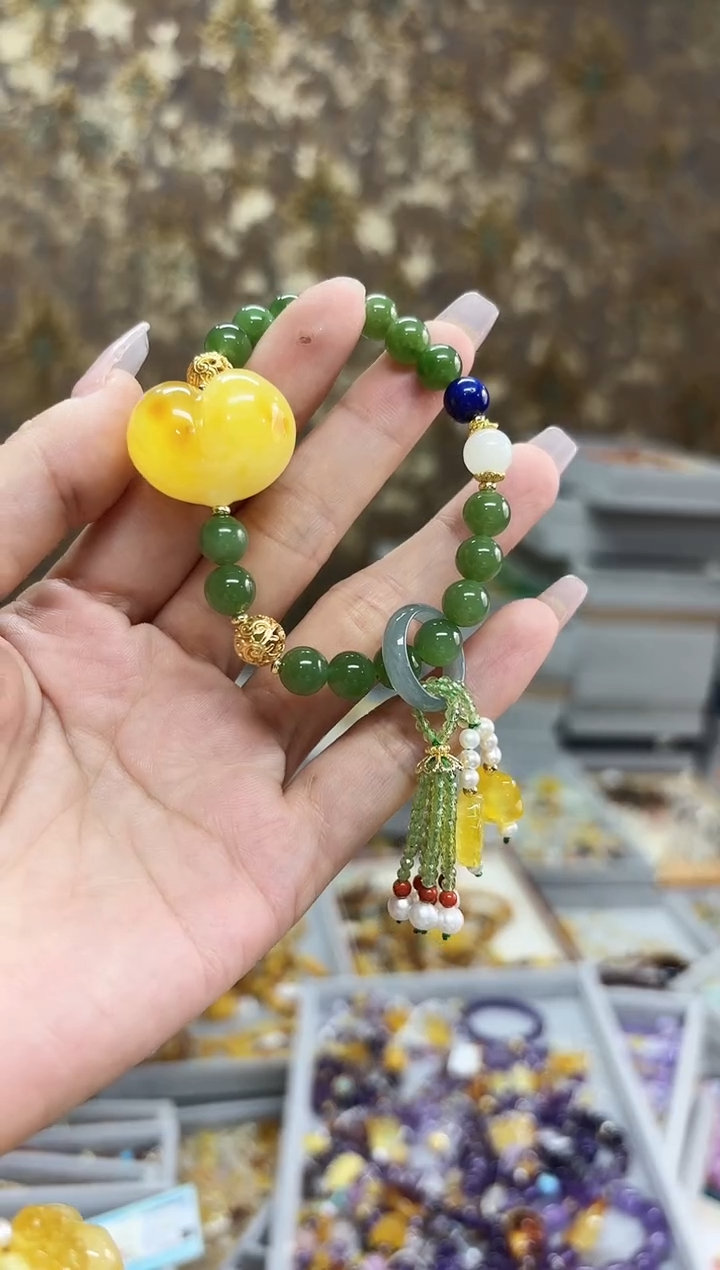 手链琥珀未镶嵌【多样性发一】