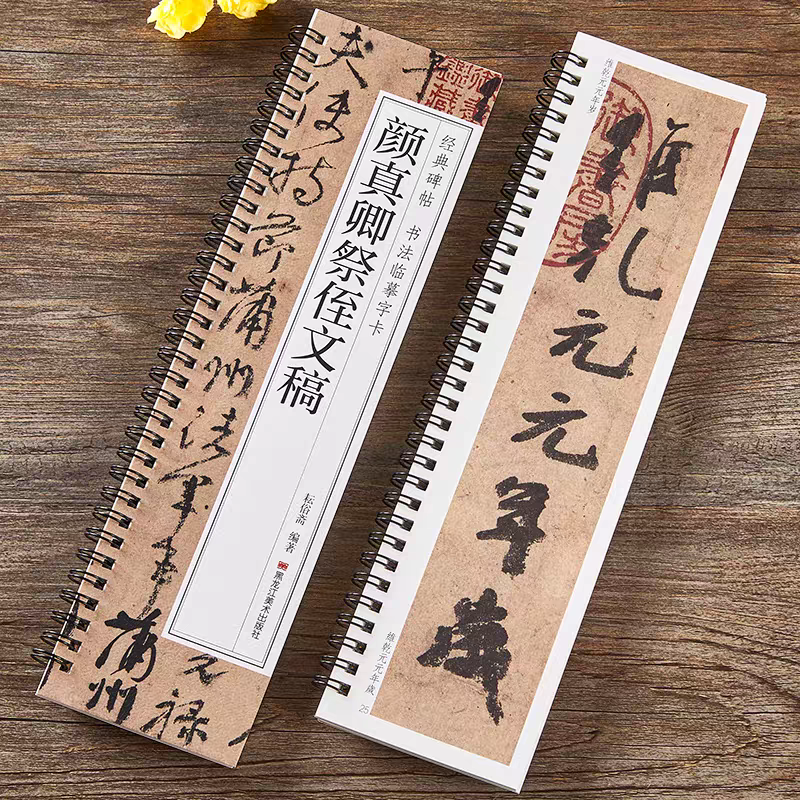 颜真卿祭侄文稿 经典碑帖临摹字卡  黑龙江美术出版社