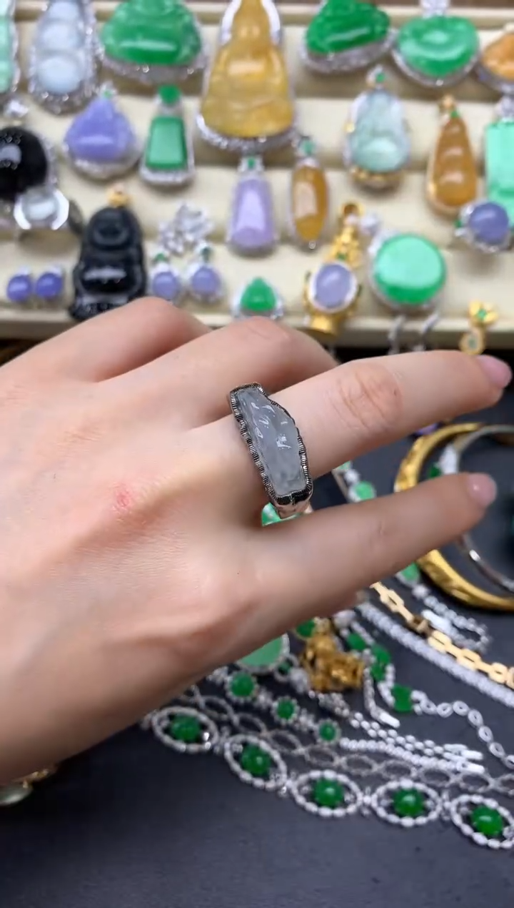 【闪购商品】翡翠戒指18K金镶嵌298-中国好珍宝