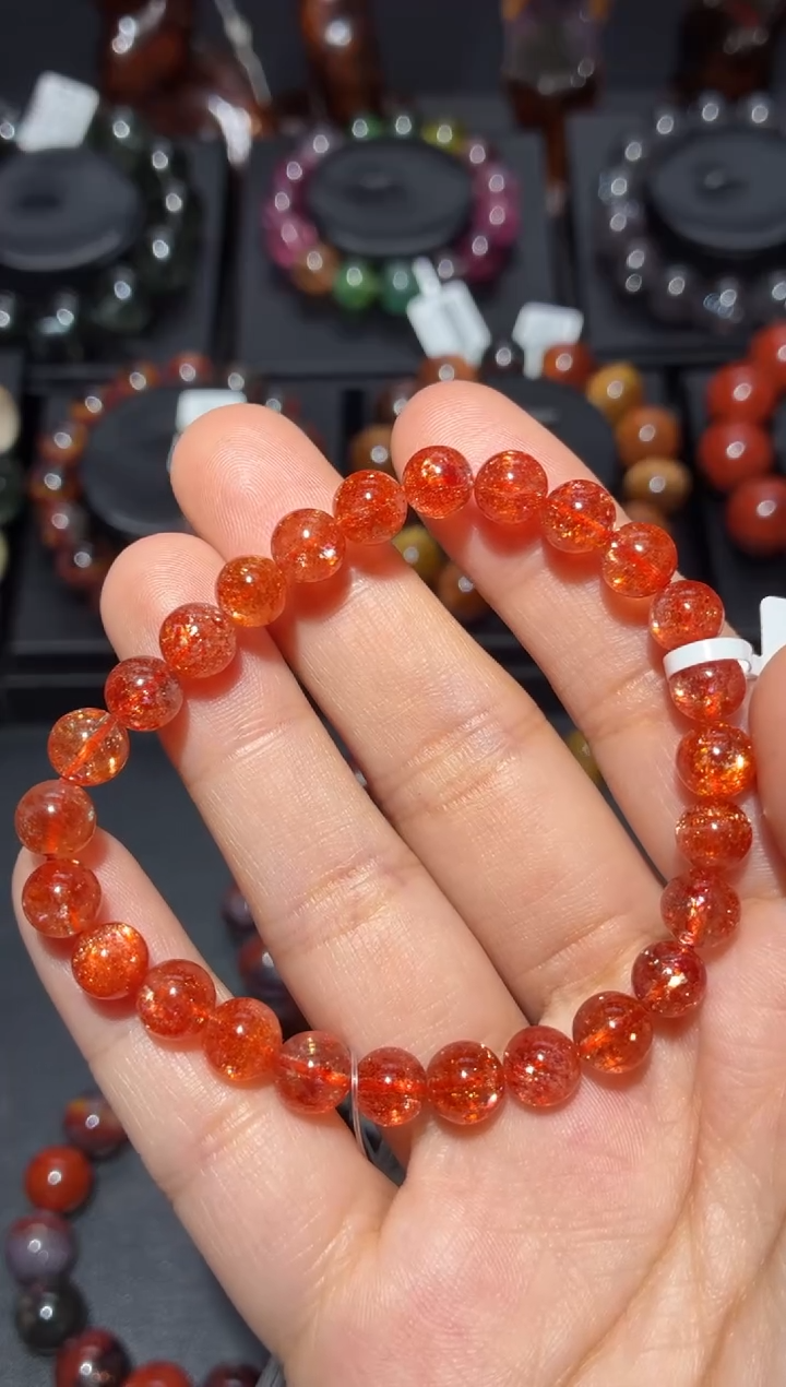 未镶嵌手链日光石金太阳7mm73