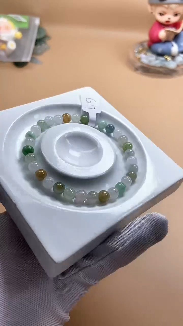 【闪购商品】翡翠手串未镶嵌天然翡翠A货手串G17