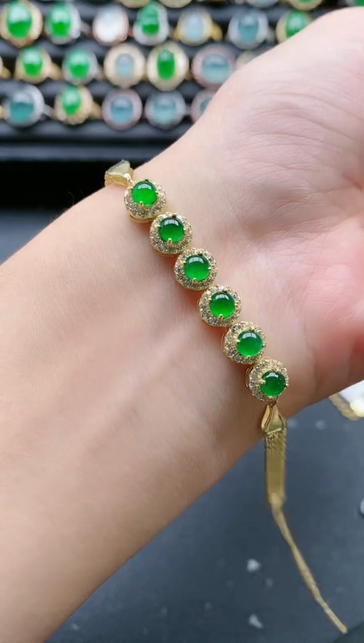 【闪购商品】翡翠戒指银S925镶嵌11111