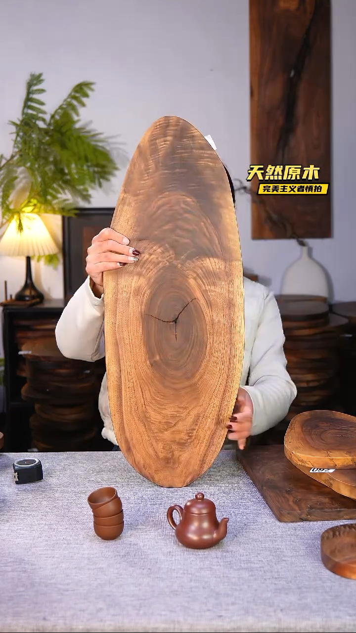 木北美黑胡桃原木.干裂疤结不属于商品质量问题完美主义者慎拍