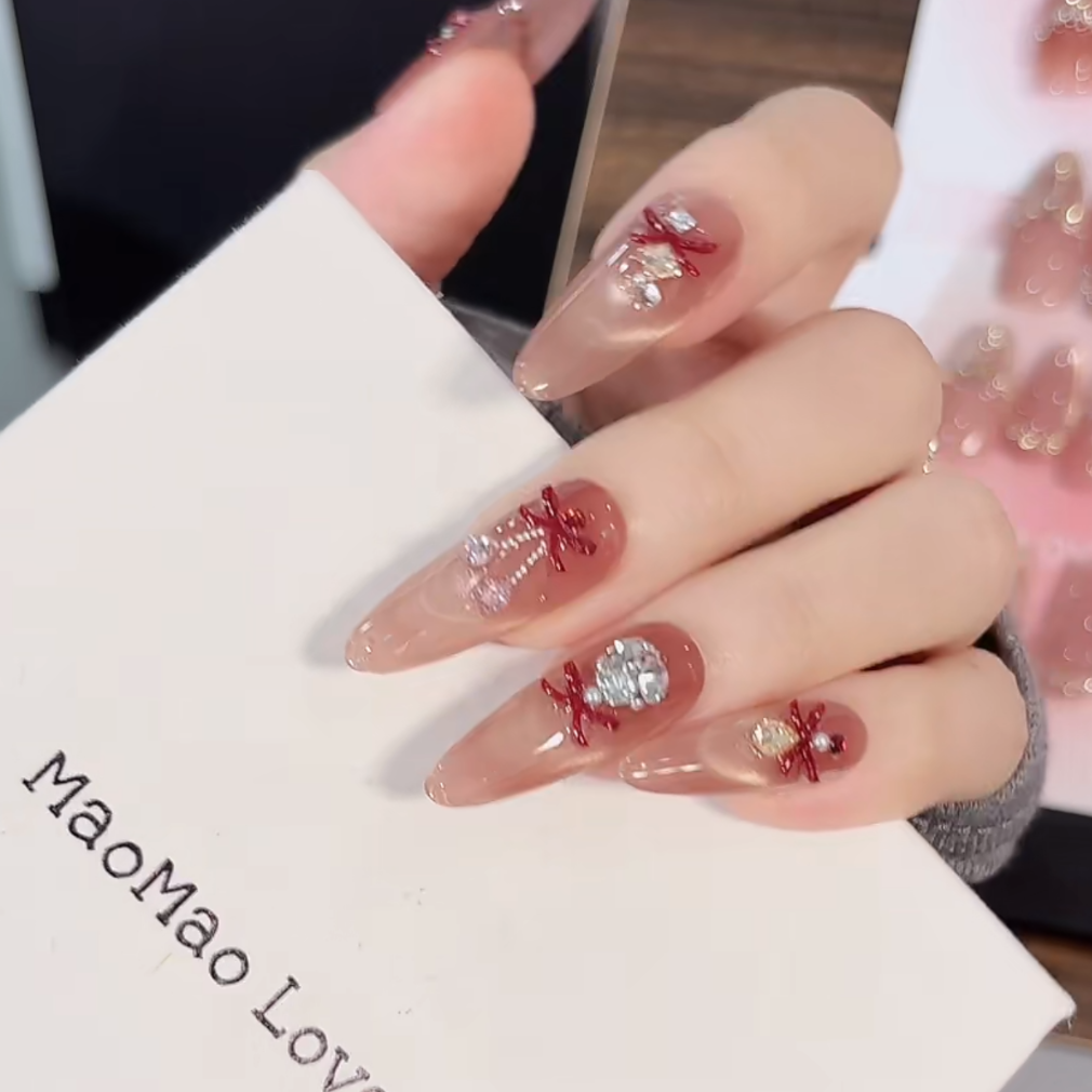 上新【红酒情节】MAOMAO重工纯手工穿戴甲穿戴式