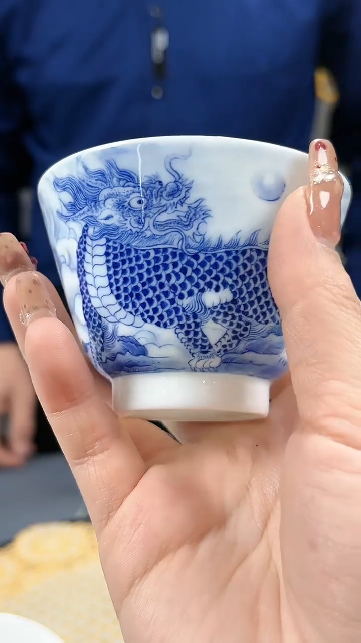 【闪购商品】官窑瓷画院739官窑瓷画院麒麟主人杯