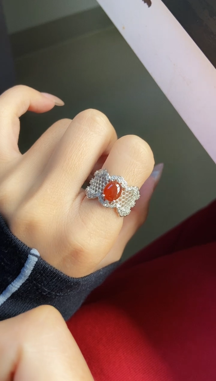 银S925镶嵌戒指翡翠12