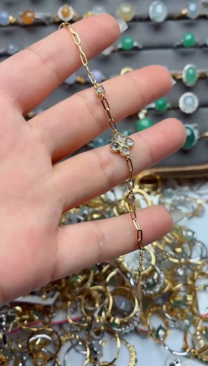 银S925镶嵌戒指翡翠.