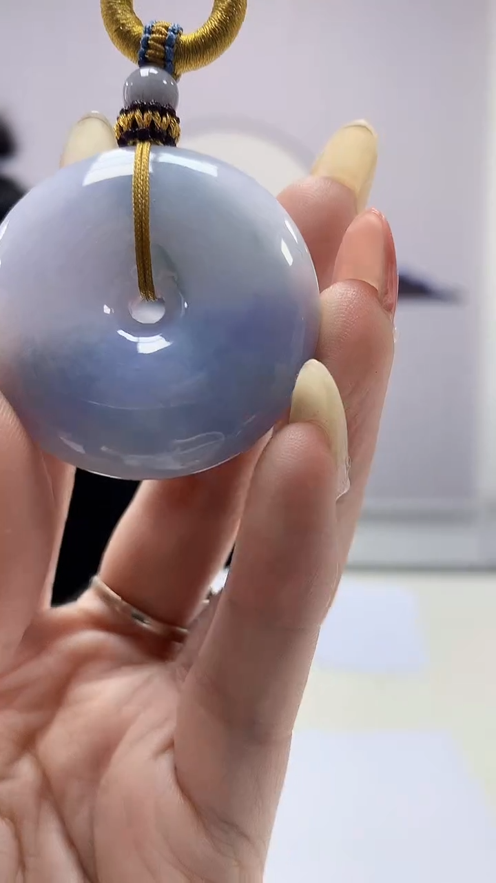 【闪购商品】定制翡翠未镶嵌4902DD-毛货挂件扣子72