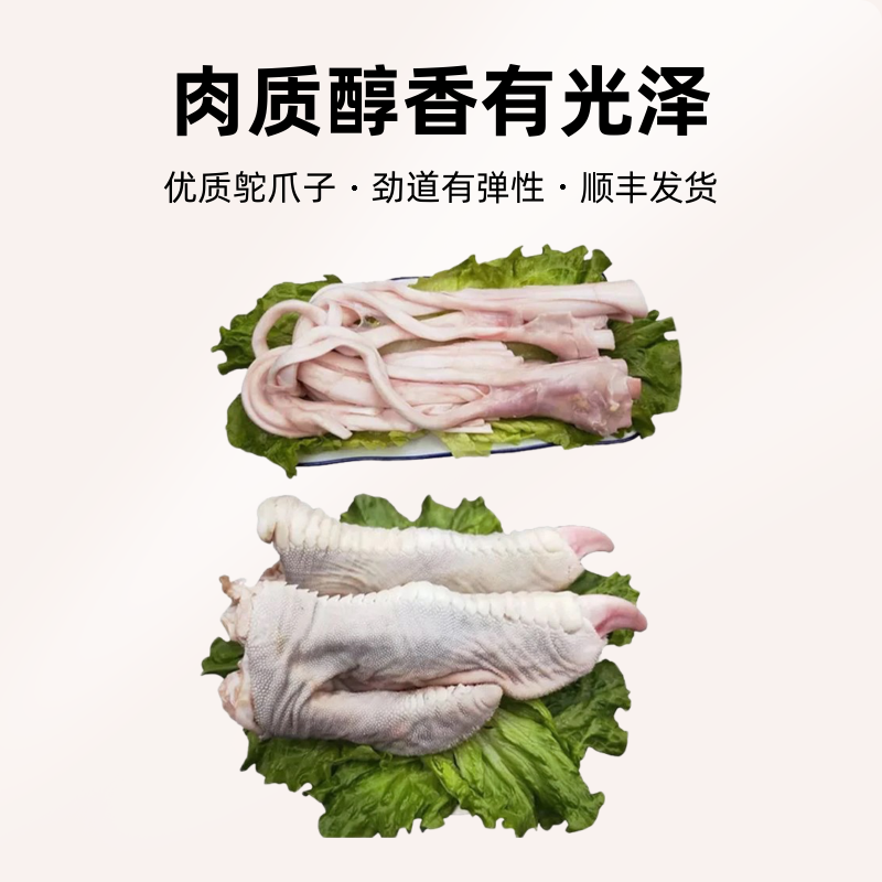 新鲜鸵爪子一对顺丰发货