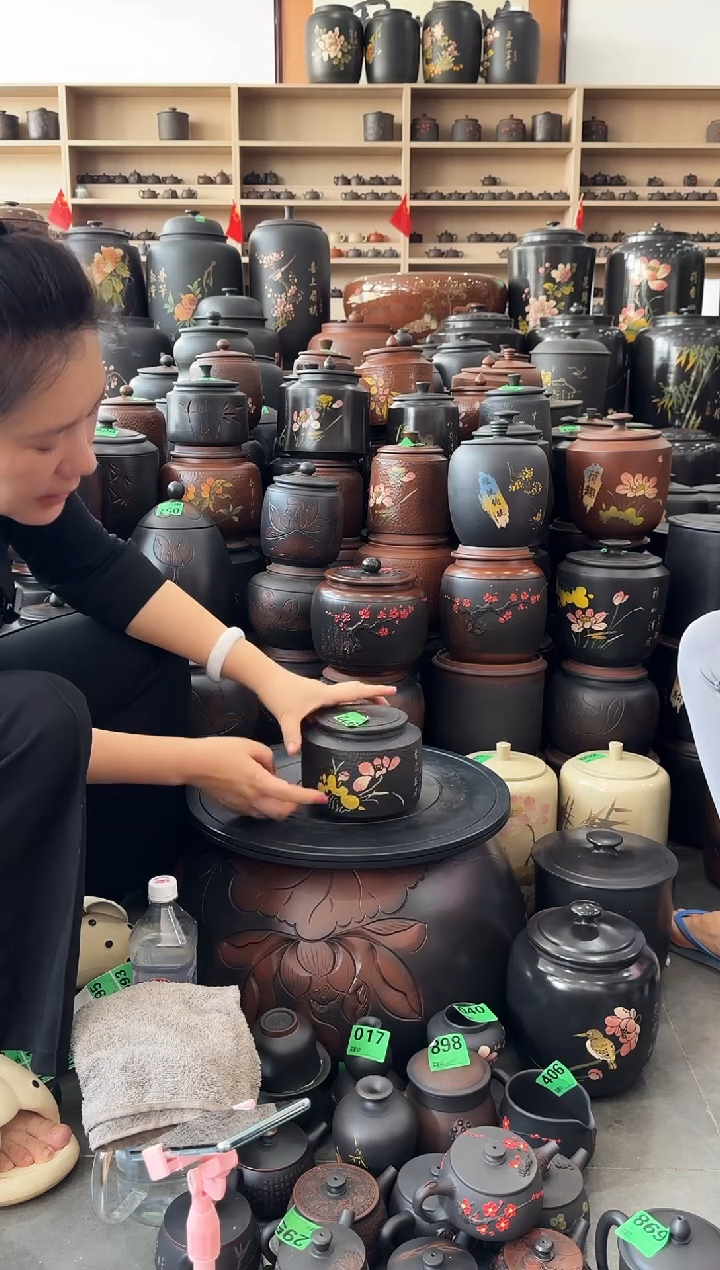 罐大大瑕疵茶叶罐  100克黑色 972 