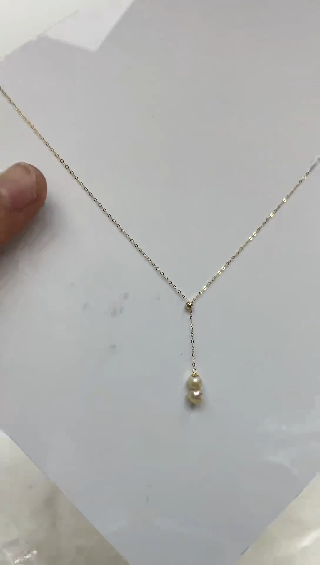 颈饰18K金镶嵌海水珍珠5-6