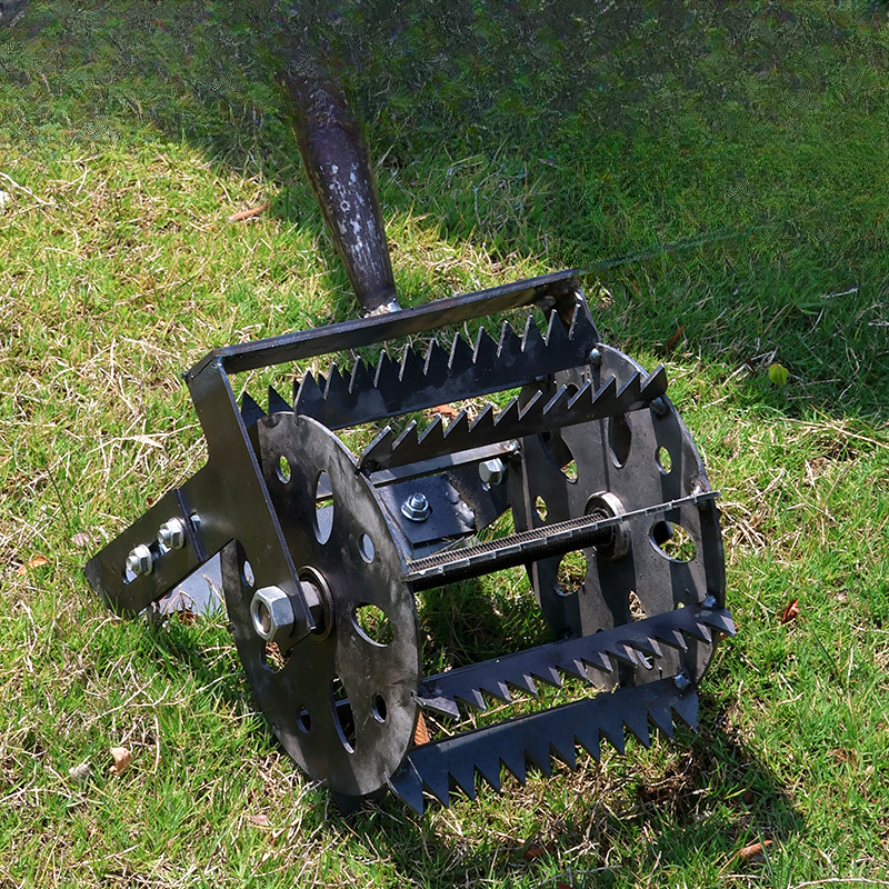 专利产品-新款手持轮式除草器手推轮式锄头锰钢除草神器   引力波