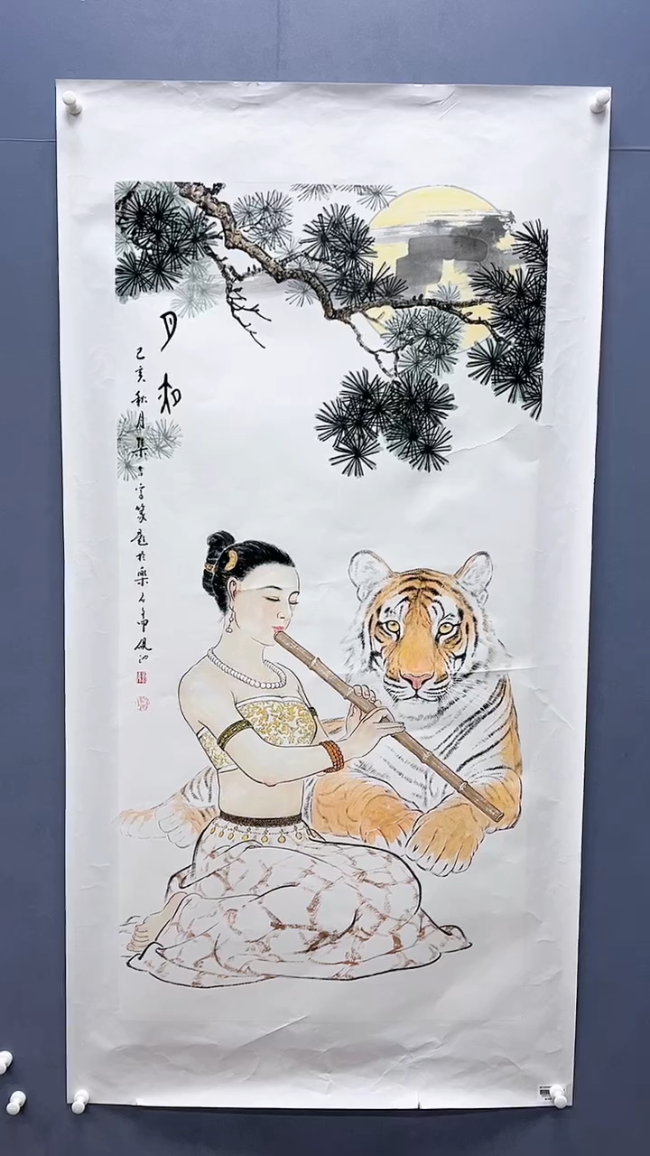 【闪购商品】绘画刘伟绘画8平尺金袍双题材