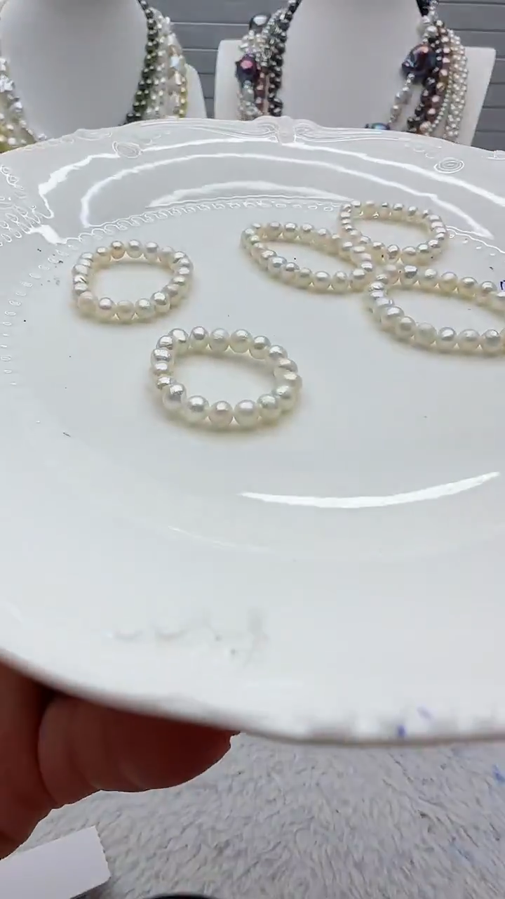 【闪购商品】淡水珍珠套链银S925镶嵌5