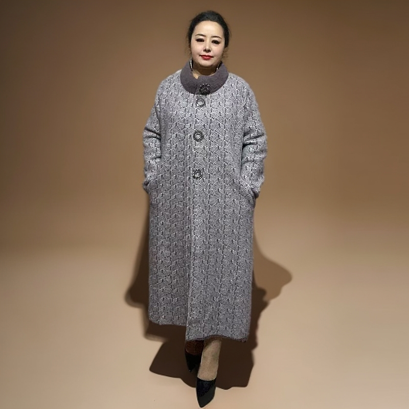 2025新款毛尼外套女士绒秋冬冬季时尚加厚保暖【新疆包邮】