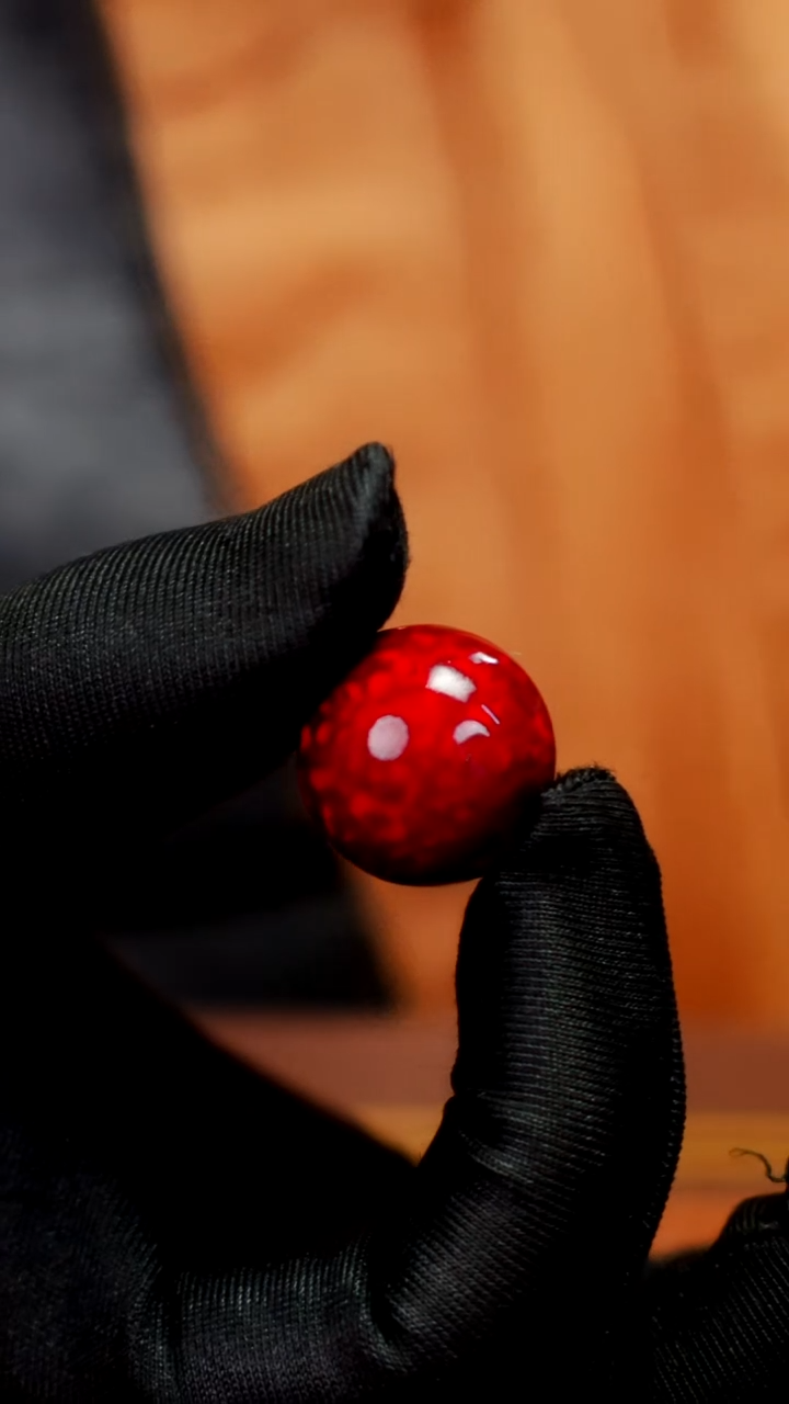 疯子大漆赤宝砂20mm