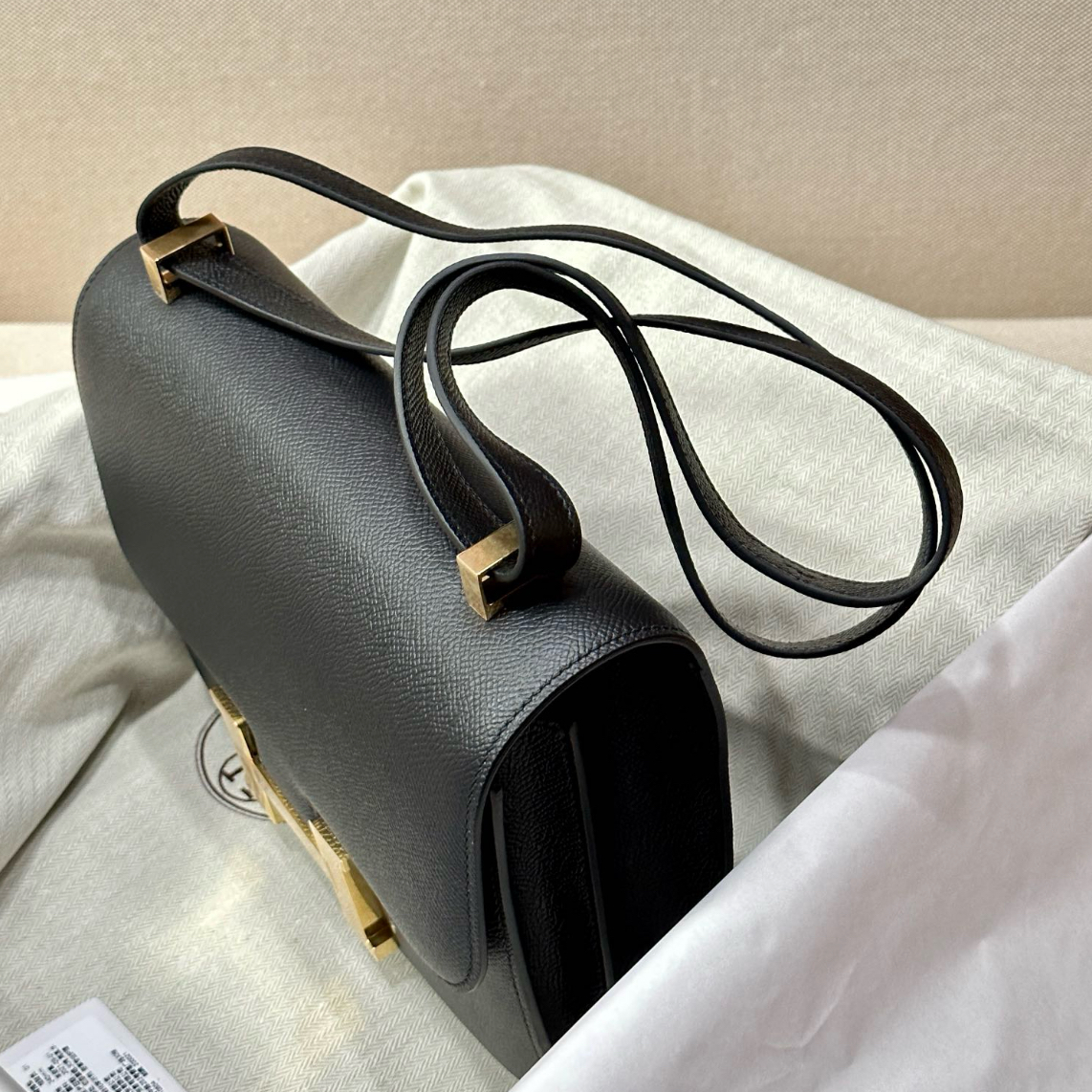 【悦悦顶奢】手工真皮单肩斜挎马家康康包