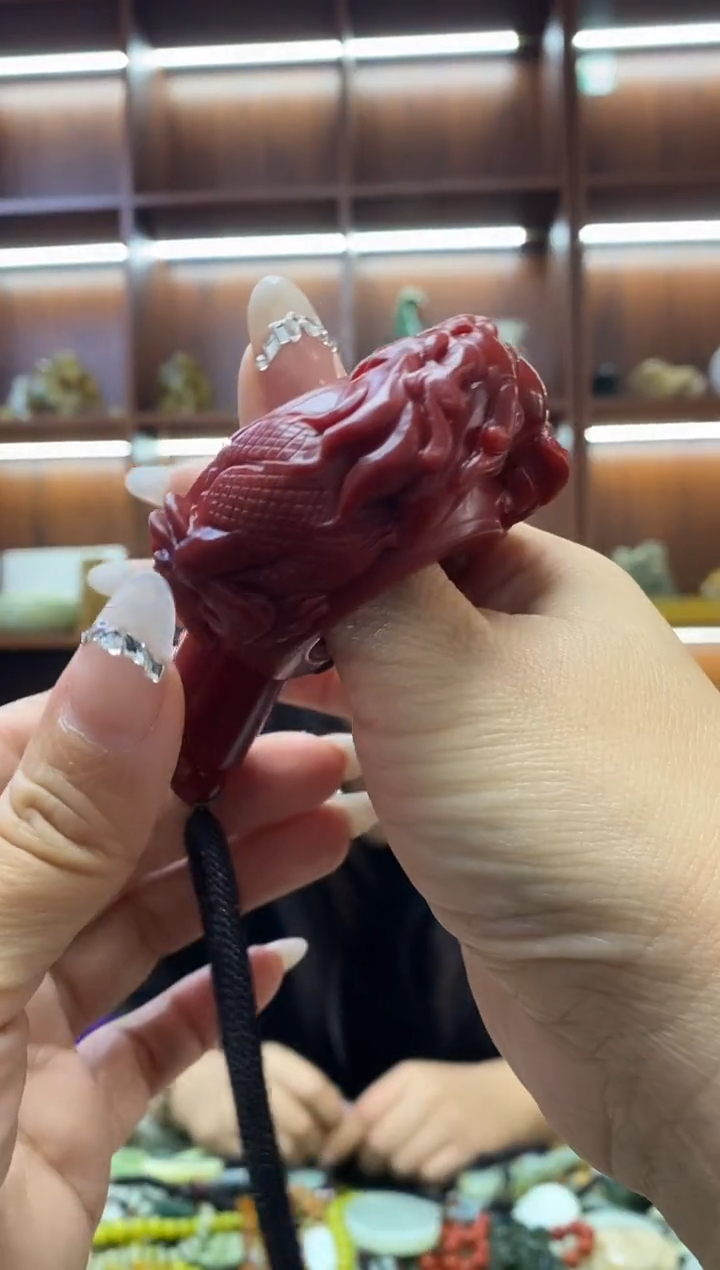 未镶嵌蛇纹石玉手把   