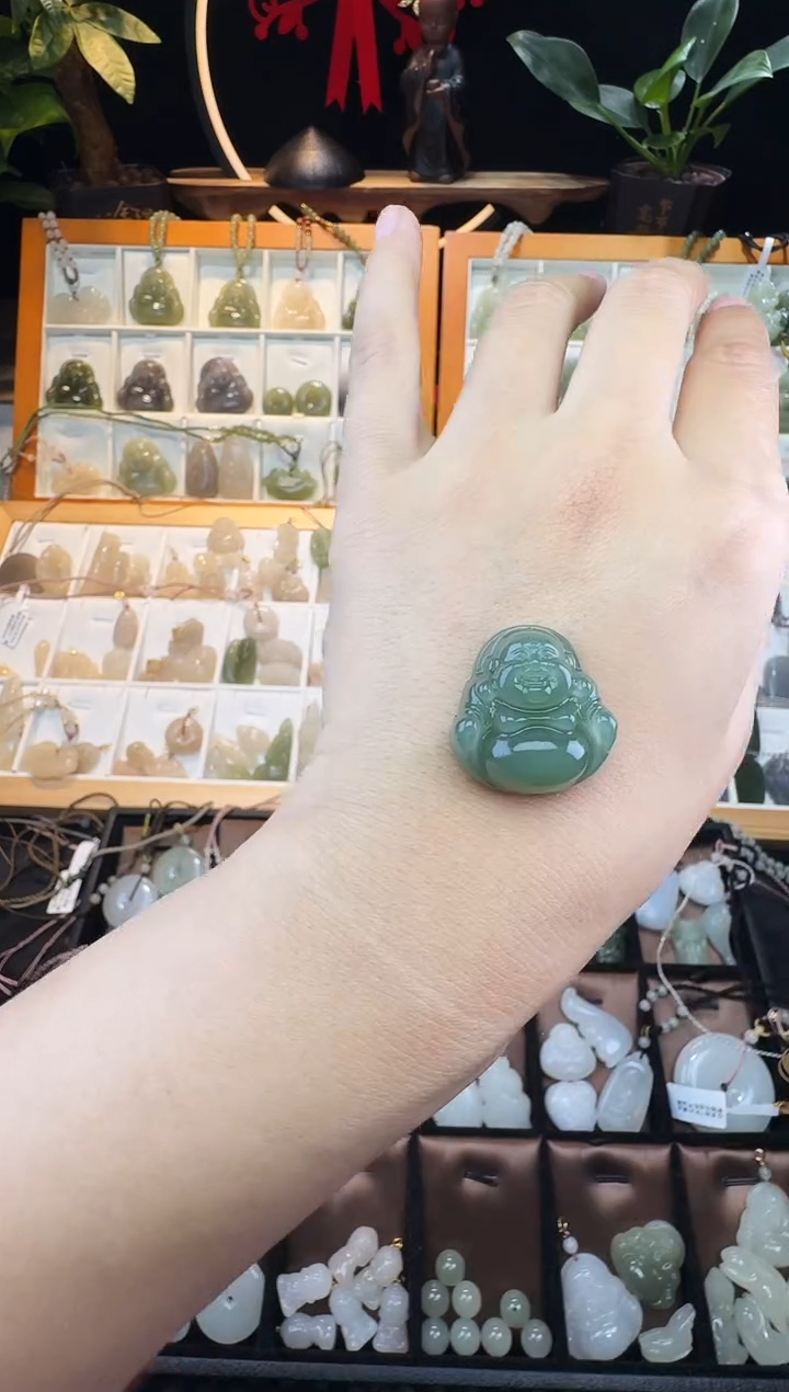 【闪购商品】和田玉颈饰未镶嵌25高冰佛公