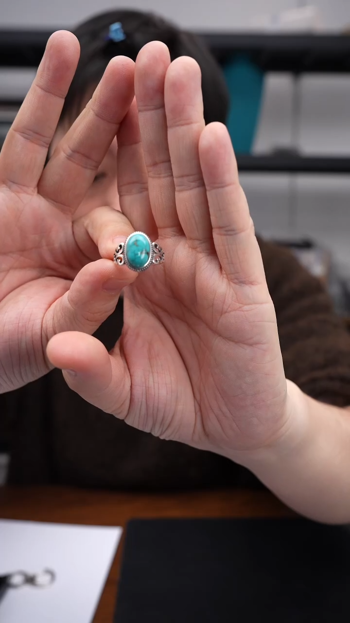 未镶嵌绿松石戒指1222DL066戒指