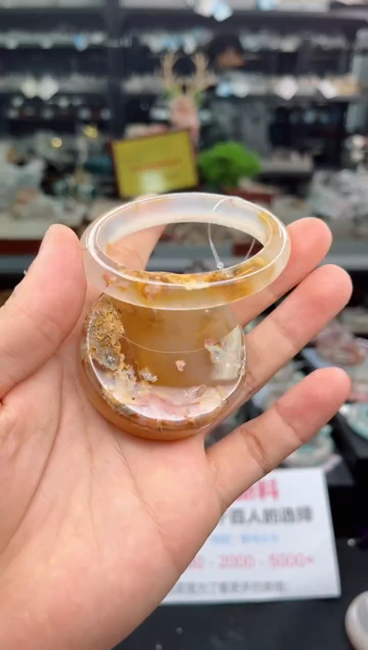 【闪购商品】石英质玉手镯未镶嵌53圈口（赠品镯心）6321607