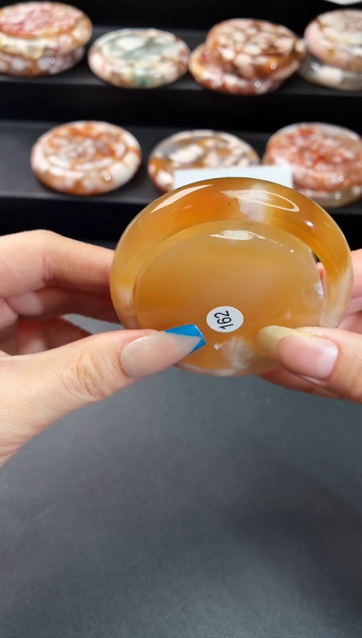 手镯玛瑙/玉髓未镶嵌石英质玉54圈53/54带(赠送镯心)