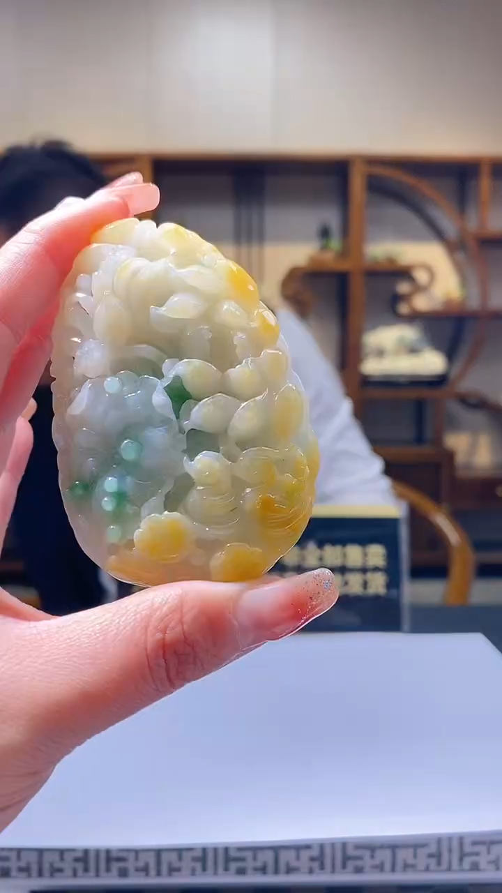 【闪购商品】定制翡翠未镶嵌36/0206/W/花