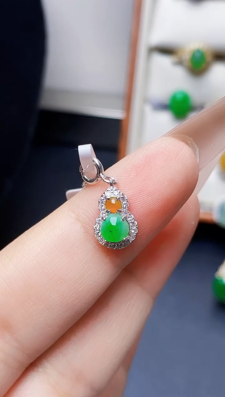 银S925镶嵌戒指翡翠1462