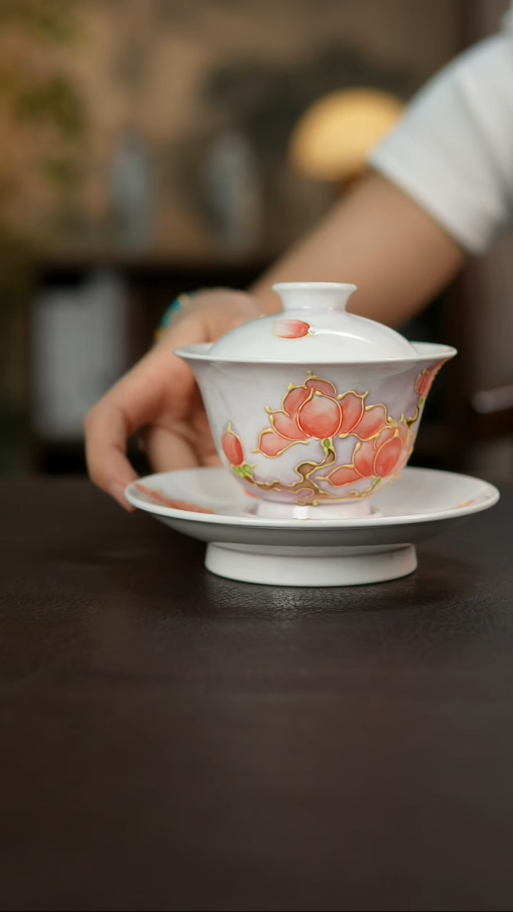 杯景德镇陶瓷杯碗柴烧多人
