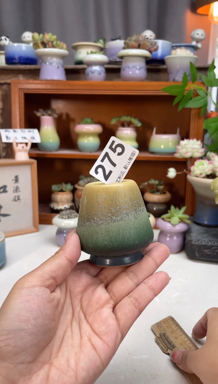 瓷片275知木小芳花盆