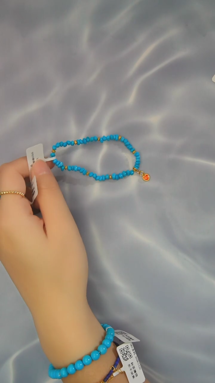 【闪购商品】绿松石手链银S925镶嵌发货一件