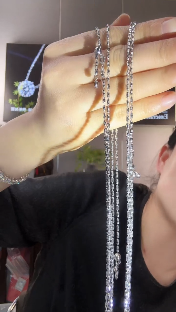 主播定制链接长方豆豆链子