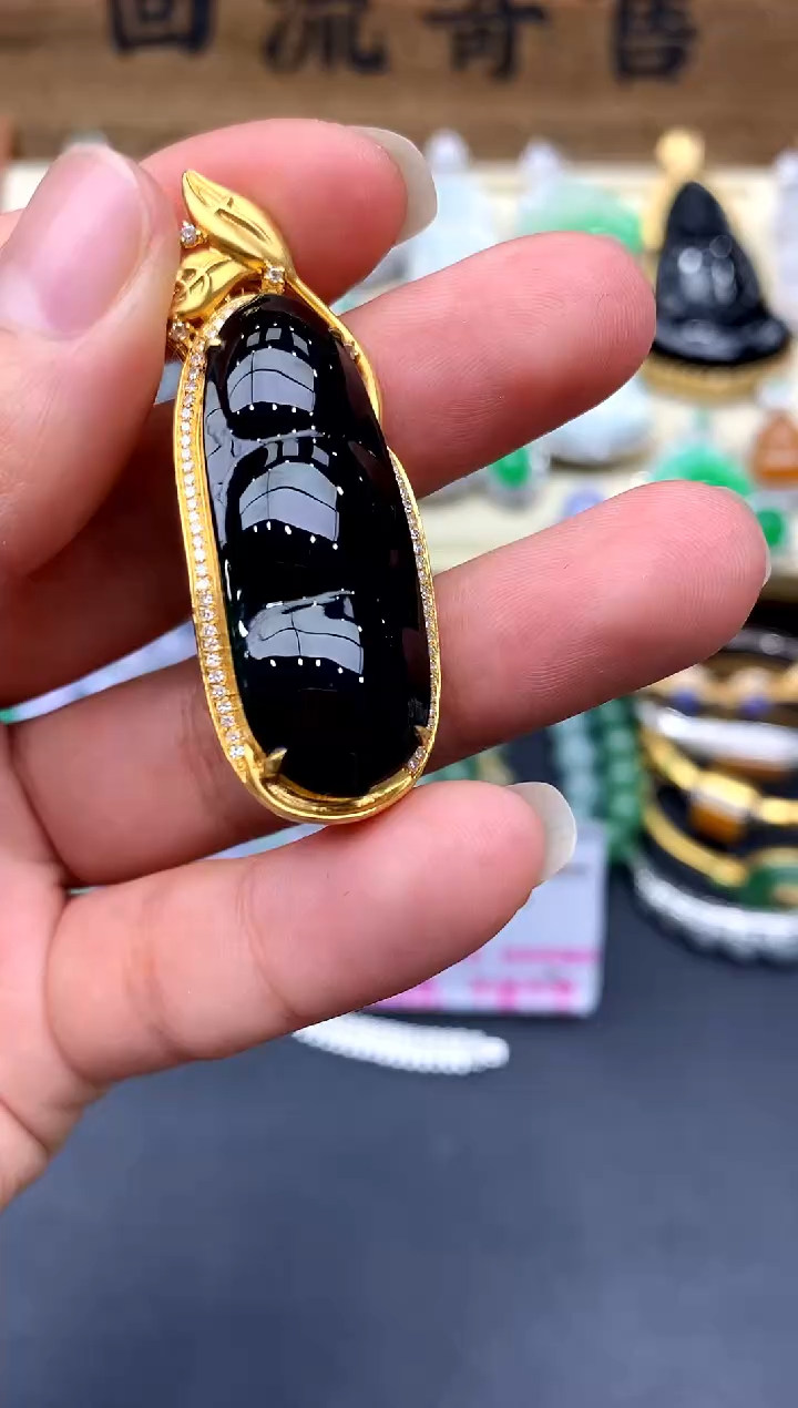 【闪购商品】翡翠颈饰18K金镶嵌344-中国好珍宝