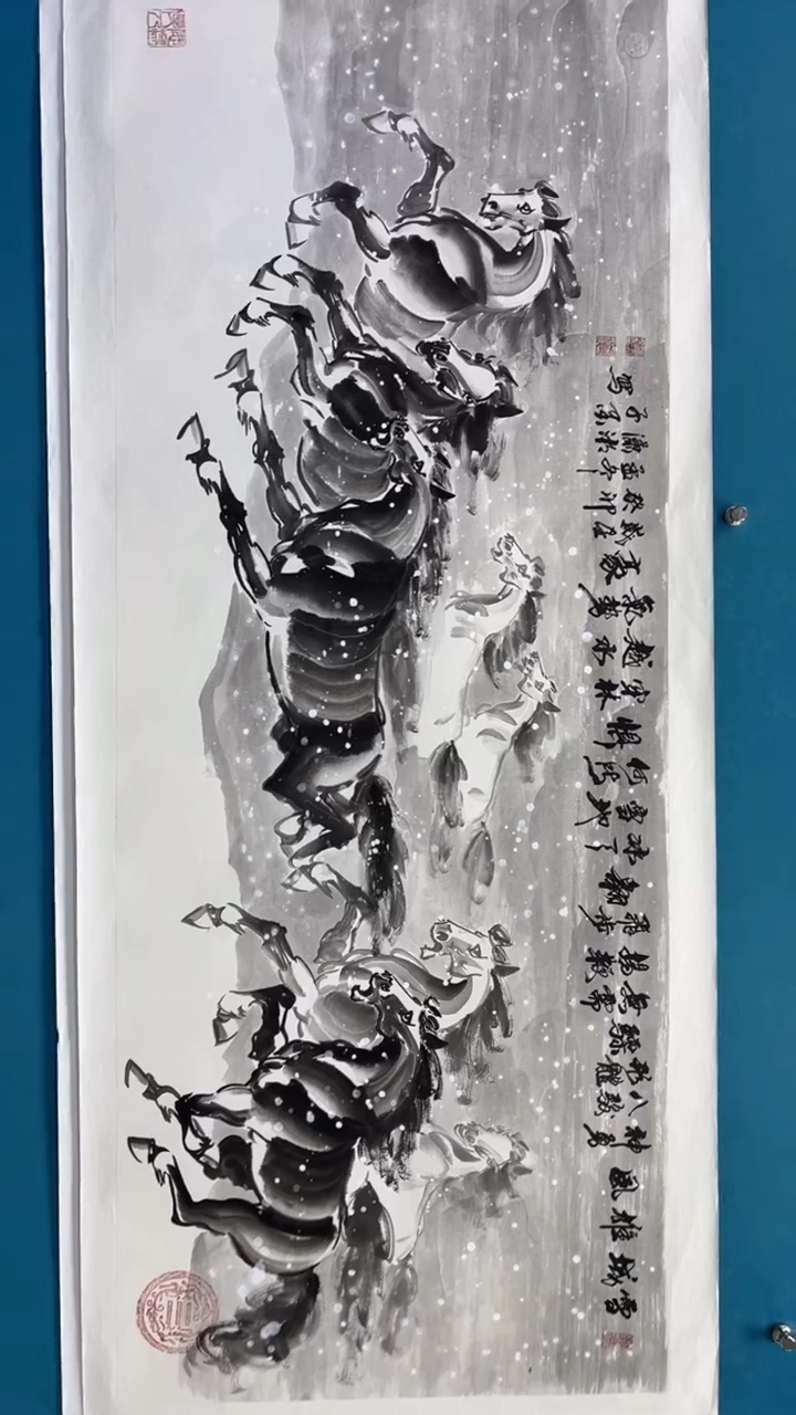 【闪购商品】绘画邓志标骏马系列4